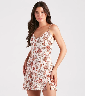 Fresh Paisley Floral A-Line Dress