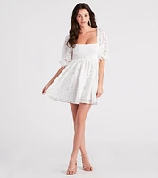 Language Of Romance Lace Babydoll Dress