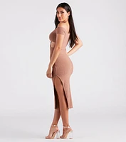 Flirtatious Charm Cutout Midi Dress