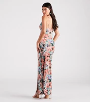 Paint Me Floral V-Neck Maxi Dress