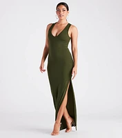 Slice Of Summer V-Neck Tank Maxi Dress