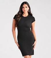 Effortless Chill Crew Neck Knit Dress