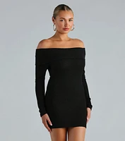 Essential Chic Off-The-Shoulder Mini Dress