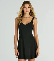 Lost Love Strappy Back A-Line Mini Dress