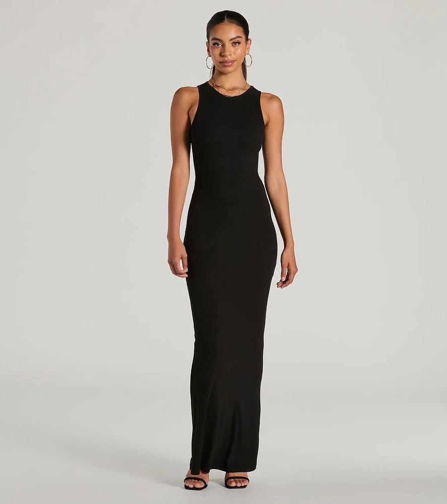 Laid Back Fave Crew Neck Tank Maxi Dress