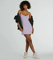 Always Admired Scoop Neck A-Line Mini Dress