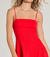 Truly Charming Sleeveless A-Line Mini Dress