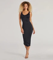 Gorgeous Silhouette Sleeveless Bodycon Midi Dress