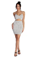 Striped And Stylish Mini Dress