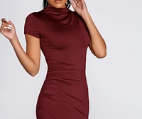 Wrapped Basics Mini Dress