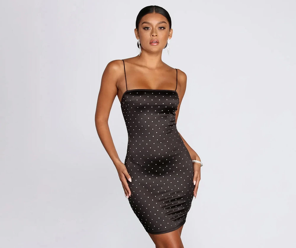 Treat Me Heat Stone Mini Dress