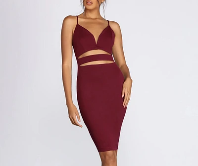 Get The Ponte Cut Out Dress