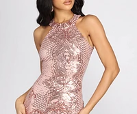 So Stunning Sequin Mini Dress