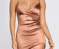 Glamorous Diva Satin Mini Dress