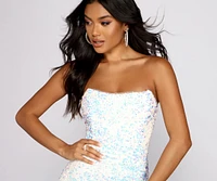 Shimmer Nights Sequin Tube Mini Dress