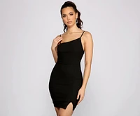 Bold Bombshell Sleeveless Mini Dress