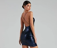 All The Drama Sequin Mini Dress