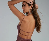 Be Mine Open Back Mini Dress