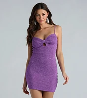 Glam Girl Energy Glitter Mini Dress