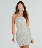 Reveal Your Sparkle Sequin Mini Dress