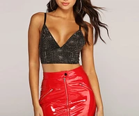 Sparks Fly Heat Stone Crop Top