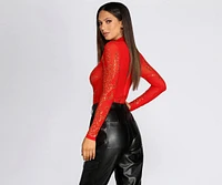 Flame On Heat Stone Bodysuit