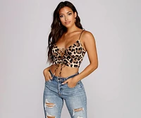 Wild Thoughts Lace-Up Top