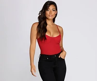 Hot Fire Bustier Bodysuit