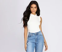 Quaint Cutie Ruffle Bodysuit