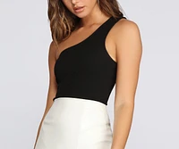 Shake It Off-Shoulder Bodysuit