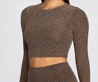 Glitz And Shimmer Crop Top