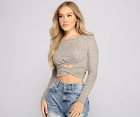 So Casual Criss-Cross Crop Top