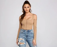 She's So Trendy Corset Crop Top