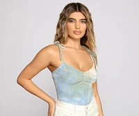 Summer Vibes Tie-Dye Bodysuit