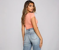 Casual Slay Knit Crop Top