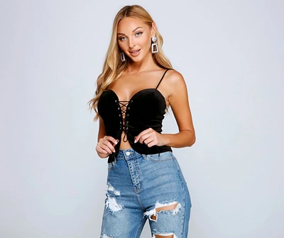 Timeless Luxe Velvet Bustier