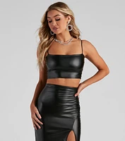 Sleek Stunner Sleeveless Crop Top