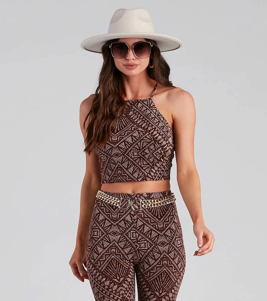 Desert Queen Boho Halter Top