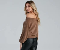 Casually Elevated Off-The-Shoulder Top