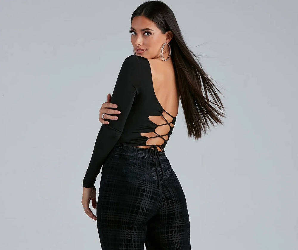 Strappy Stunner One-Shoulder Bodysuit