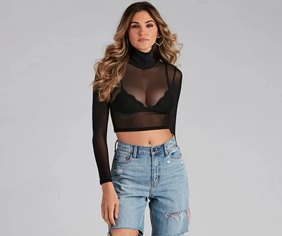 Stunning Sheer Moment Crop Top