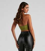 Feelin' Trendy Halter Crop Top