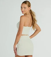 All Day Darling Sleeveless Lace Crop Top