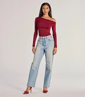 Chic Showstopper Off-The-Shoulder Top