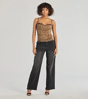 Wild Vibes Leopard Print Sleeveless Top