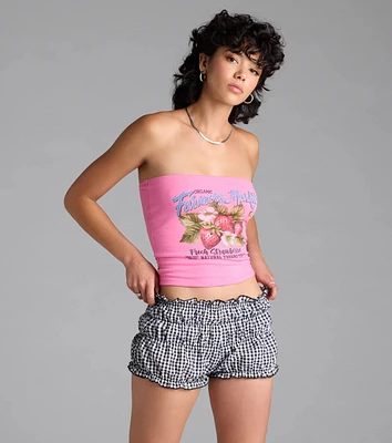 Farmer's Market Graphic Tube Top