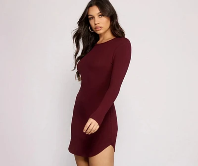 Back to Basics Knit Mini Dress