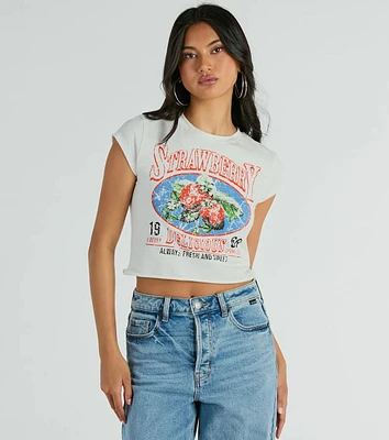 Fresh And Sweet Strawberry Graphic Tee