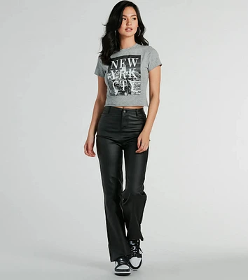 New York City Cropped Graphic Tee