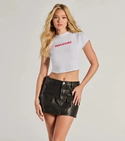 Irreplaceable Cropped Graphic Tee